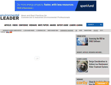Tablet Screenshot of environmentalleader.com